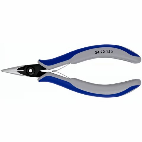 KNIPEX 34 22 130 Presné úchopové kliešte pre elektroniku s multi-komponentnými úchopmi leštené 130 m