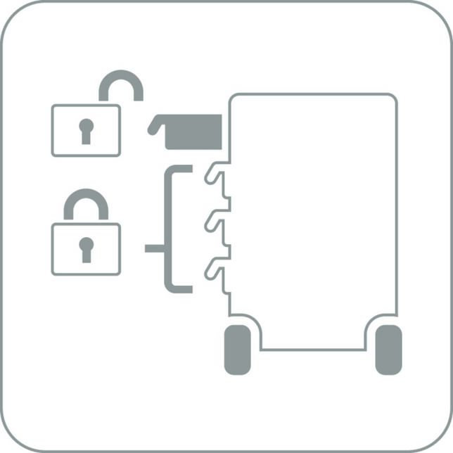 GEDORE 2004 0511 E Nástrojový vozík s jedným obmedzovačom vysúvania