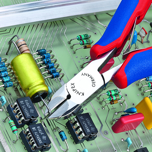 KNIPEX 77 32 120 H bočné cvikacie kliešte pre elektroniku s karbidovými reznými hranami s multi-komp