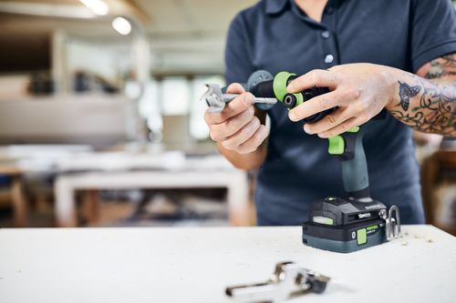 FESTOOL Akumulátorový príklepový vŕtací skrutkovač QUADRIVE TPC 18/4 Basic-Set/XL - 578832