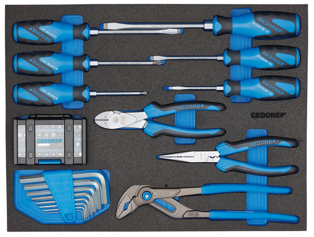 GEDORE 1110 WMW S-02 WorkMo B2 s sortimentom náradia 72 -členný