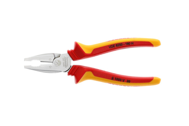 GEDORE VDE 8250-180 H Silné univerzálne kliešte VDE s izolačným krytom 180 mm