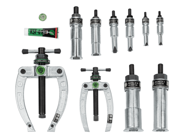 KUKKO 10-dielna sada sťahovákov ložísk s protikladom Ø 12-70 mm (25-B)