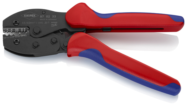 KNIPEX 97 52 33 SB PreciForce® Lisovacie kliešte s multi-komponentnými úchopmi leštené 220 mm