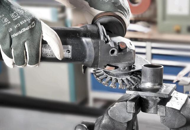 LESSMANN Kotúč kartáčový 100 x 12mm ocel splet 0,5 Lessmann