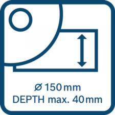 BOSCH GNF18V-40 - Akumulátorová drážkovacia fréza do muriva sólo - 06016C5000