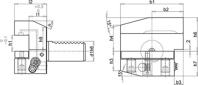 FORTIS Držiak VDI 30 B3A Fortis