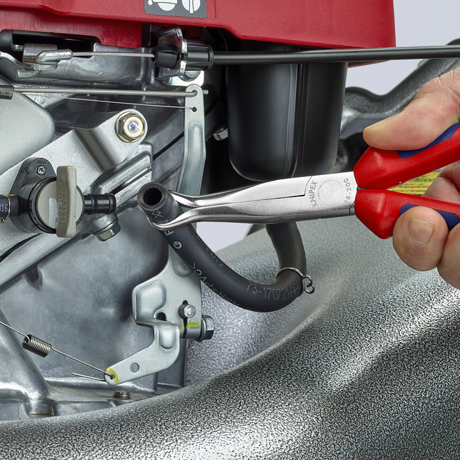 KNIPEX 38 95 200 Kliešte pre mechanikov s multi-komponentnými úchopmi pochrómované 200 mm