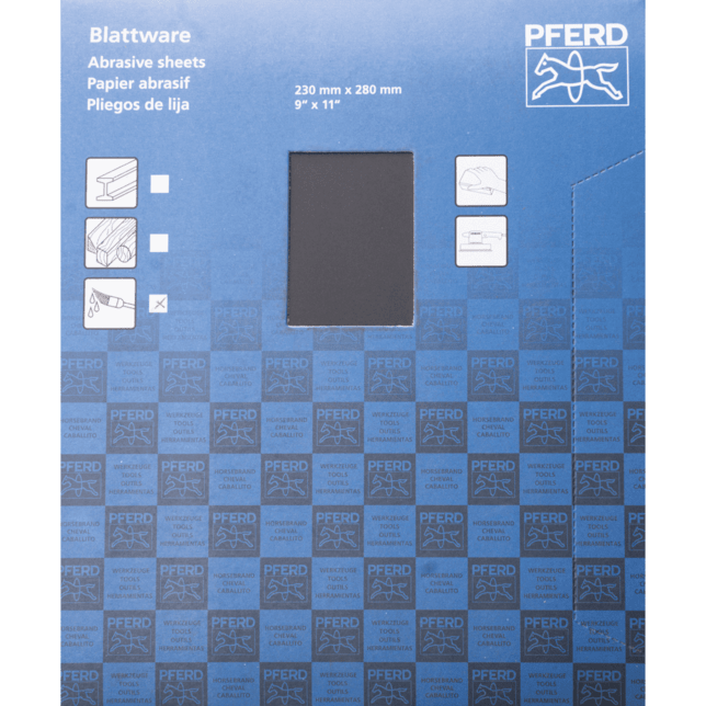 PFERD TOOLS Nástroje s povrchovou úpravou BP-W ECO FARBA 230X280 SiC 800