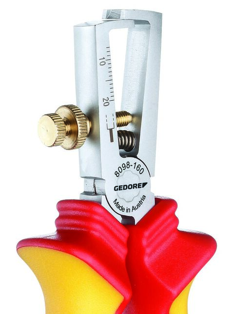 GEDORE VDE 8098-160 H Kliešte na odizolovanie VDE s ochrannou izoláciou 160 mm