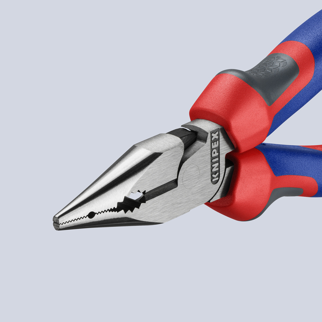 KNIPEX 08 22 145 SB Kombinované kliešte s ihlovým nosom čierne atramentované 145 mm