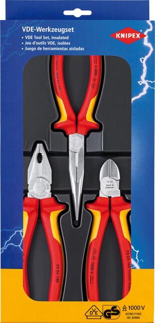 Súprava klieští bezpečnostná VDE 3-dielna KNIPEX
