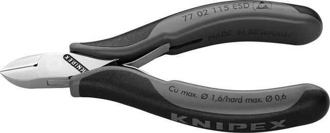 KNIPEX Klešte štípací bocní 115mm pro elektroniku / 7702115 ESD Knipex