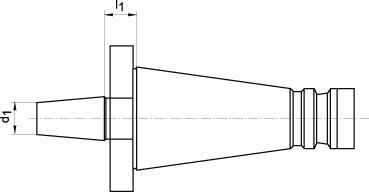 FORTIS Upínač na skľučovadlo B16 SK40 tvar A DIN2080 Fortis