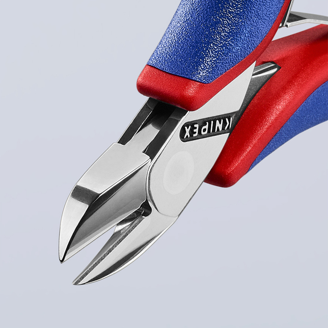 KNIPEX 77 02 115 SB bočné cvikacie kliešte pre elektroniku s prevlečným kĺbom s multi-komponentnými 