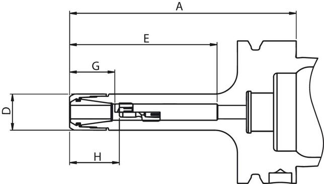 FAHRION Upínač CENTRO CP11M HSK63-70 DIN69893 tvar A Fahrion