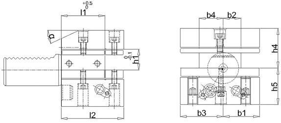 FORTIS Držiak VDI 50 32 / 25mm tvar D2 DIN69880 Fortis