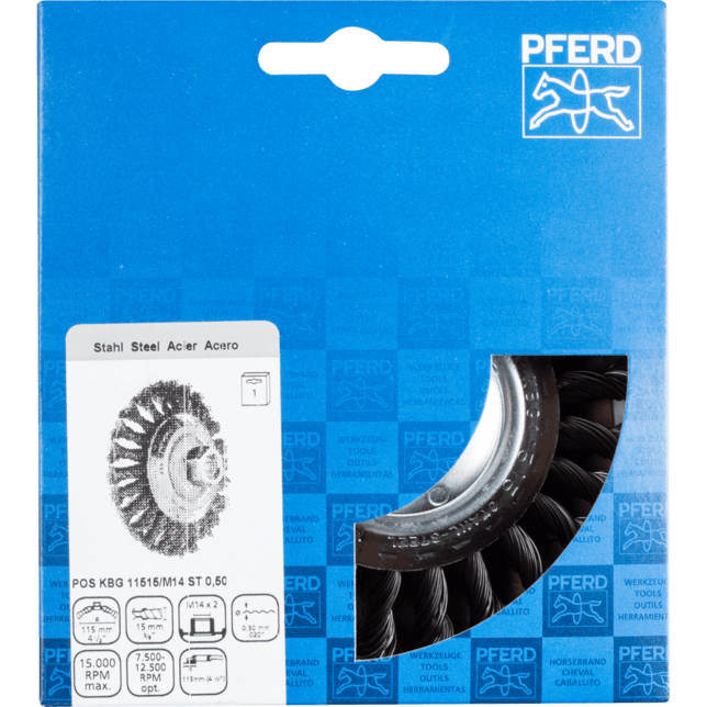 PFERD TOOLS Závitové fazetové kefy POS KBG 11515/M14 ST 0,50