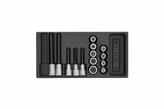 GEDORE 1500 ES-IN 19 LKM Sada bitov na skrutkovače 1/2" v module 1/3 ES