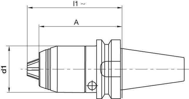 FORMAT CNC - krátke vŕtacie púzdro JIS B 63391IK 1 - 16mm SK40 JIS B 6339 tvar AD Format
