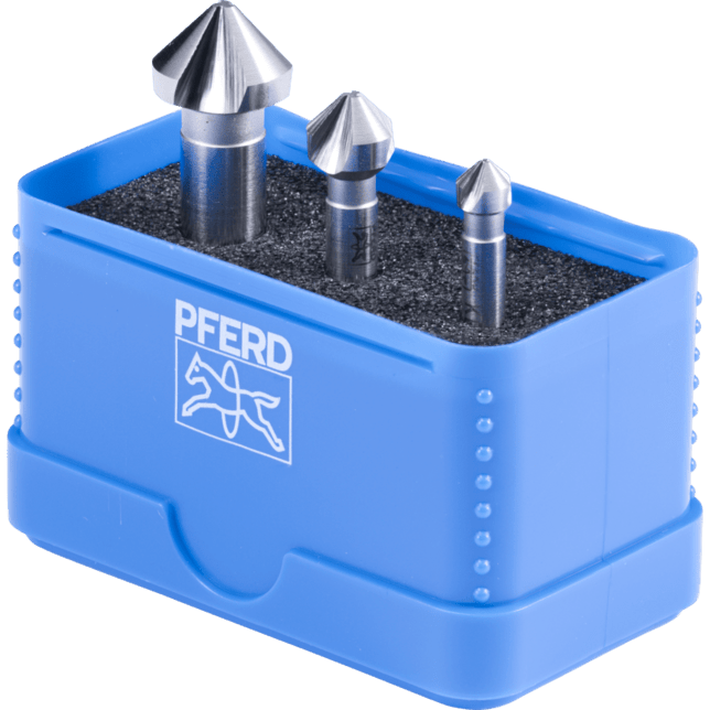 PFERD TOOLS Nástroje na vŕtanie a ponáranie SADA KES HSSE DIN 335 C90° 3
