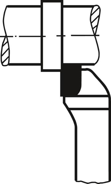 WILKE Nôž sústružnícky odsadený stranový 10x10mm pravý VHM P25/P30 DIN4980 ISO 6 Wilke