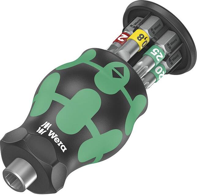 WERA Držiak bitov 1/4" 6 diel Stubby Wera