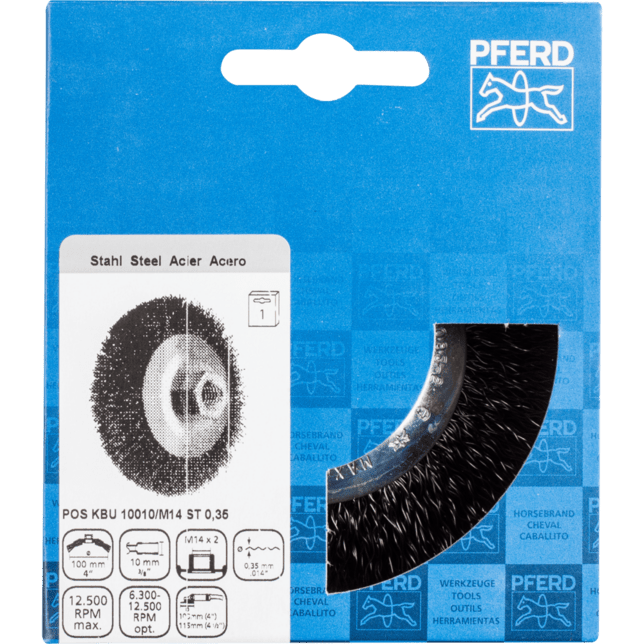 PFERD TOOLS Závitové fazetové kefy POS KBU 10010/M14 ST 0,35