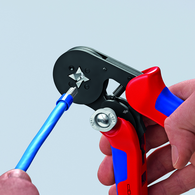 KNIPEX 97 53 04 SB Automatické lisovacie kliešte pre dutinky s bočným prístupom s multi-komponentným