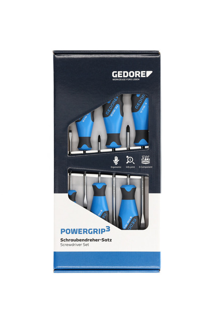 GEDORE 2150-2160 PZ-06 Sada skrutkovačov 3K, 6-dielna IS 4-8 PZ 1-2