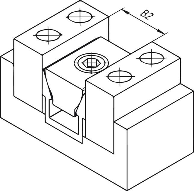 Úpinka s dvojitým klinom 24,8mm M8 MITEE BITE