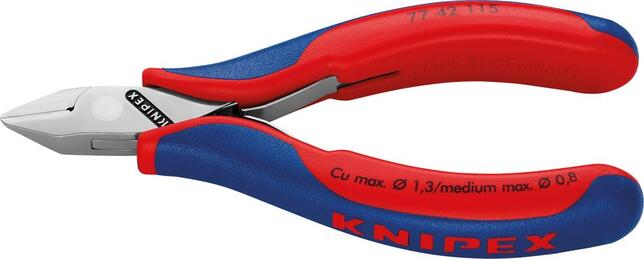 KNIPEX Klešte štípací bocní 115mm pro elektroniku / 7702115 Knipex