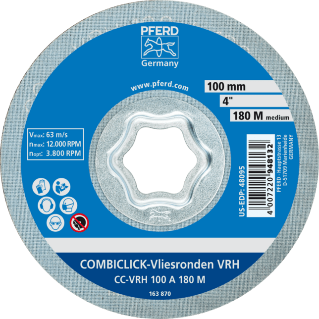 PFERD TOOLS COMBICLICK CC-VRH 100 A 180 M