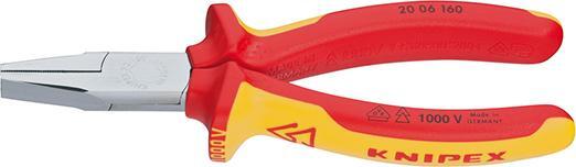 KNIPEX Klešte ploché 160mm Cr VDE / 2006160 Knipex