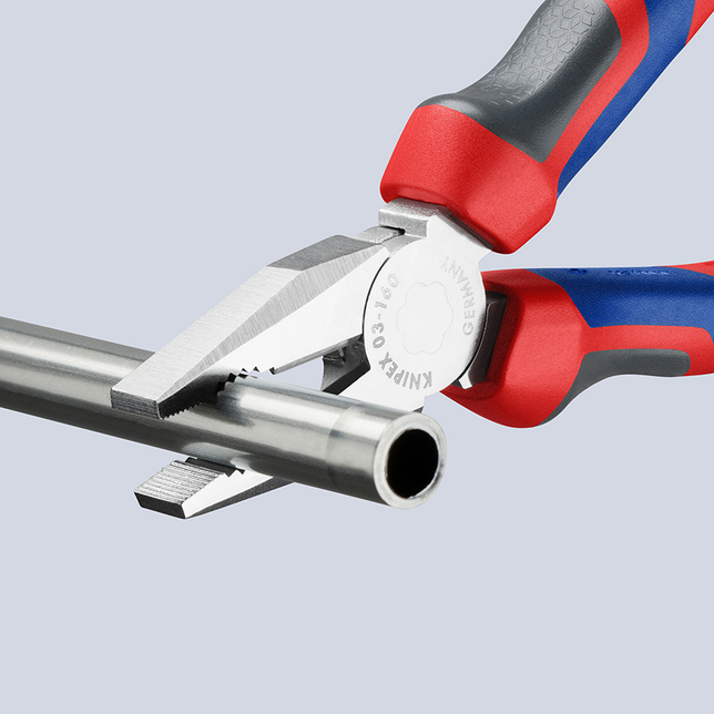 KNIPEX 03 05 160 SB Kombinované kliešte pochrómované 160 mm