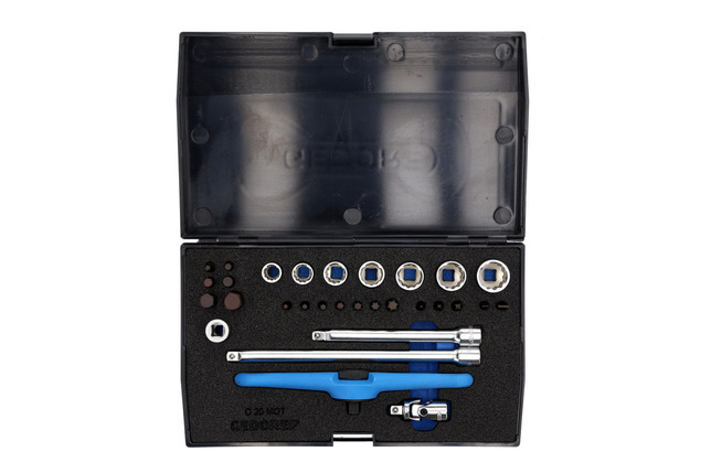 GEDORE D 20 MOT Sada náradia na palube 1/4" pre motocykel 30 -členná