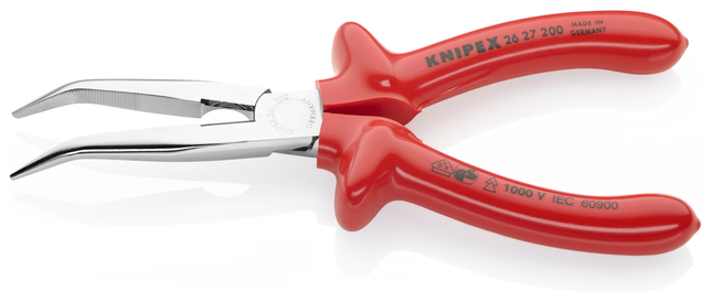 KNIPEX 26 27 200 Polguľaté bočné cvikacie kliešte (Kliešte v tvare bocianieho zobáka) s máčanou izol