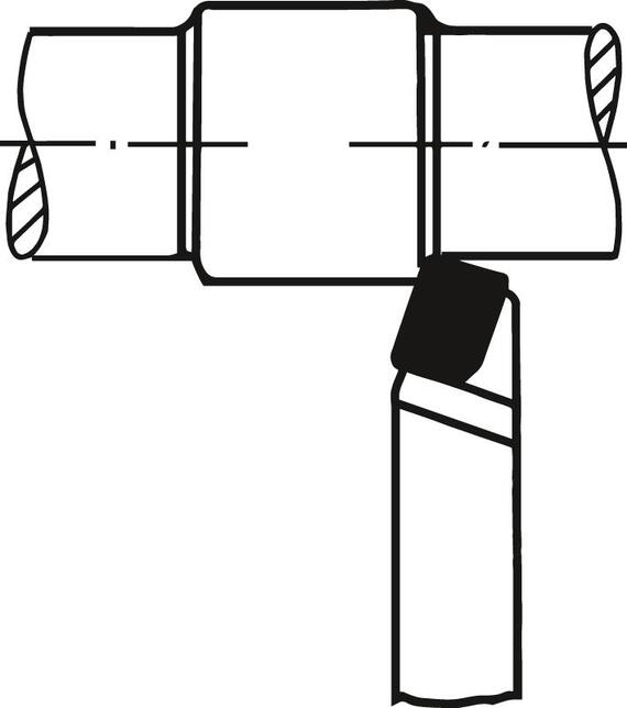 WILKE Nôž sústružnícky priamy 32x32mm pravý VHM P25/P30 DIN4971 ISO 1 Wilke