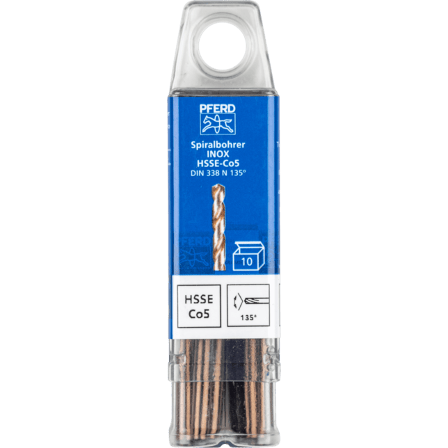 PFERD TOOLS Vrtacie a ponorné náradie SPB DIN 338 HSSE N 4,5 INOX