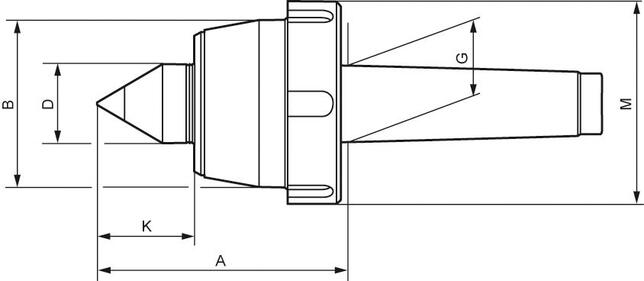 RÖHM Hrot otočný centrovací MK5 veľ. 110 Rohm