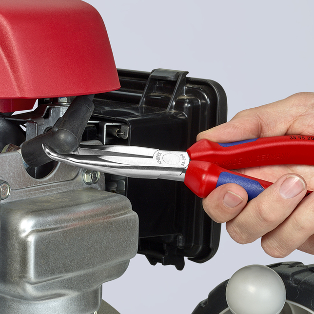 KNIPEX 38 95 200 Kliešte pre mechanikov s multi-komponentnými úchopmi pochrómované 200 mm