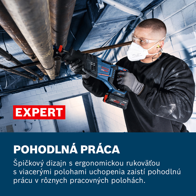 BOSCH EXPERT EXSA18V-32 - Akumulátorová chvostová píla sólo - 06016C4101