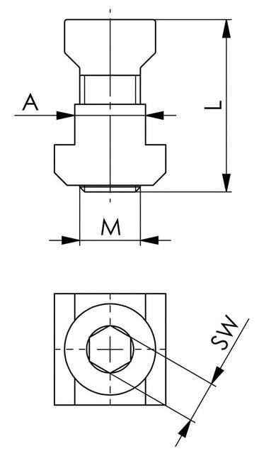 Sada upevňovacia 7600BF-43 M16x24 AMF