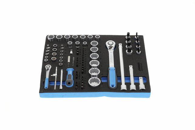 GEDORE TS CT2-D19-D20 Sada nástrčných kľúčov 1/4"+1/2" v module 2/4 Check-Tool