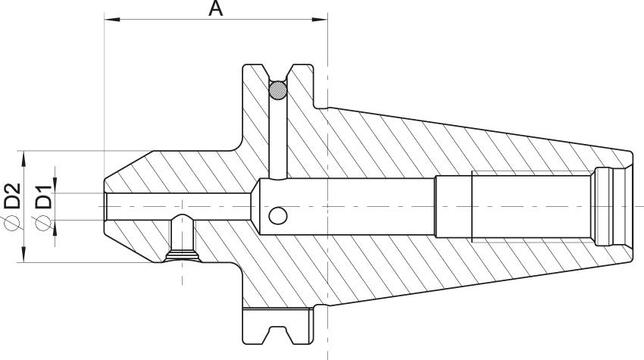 FORMAT Upínač Weldon D6mm SK40 tvar AD DIN69871 Format GT