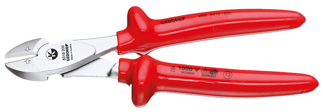 GEDORE VDE 8316-200 Silné bočné kliešte VDE 200 mm, potiahnuté