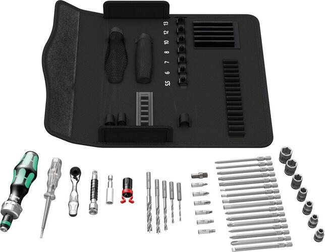 WERA Nástrojová súprava H1 drevo 41-dielna v textilnej krabici Wera