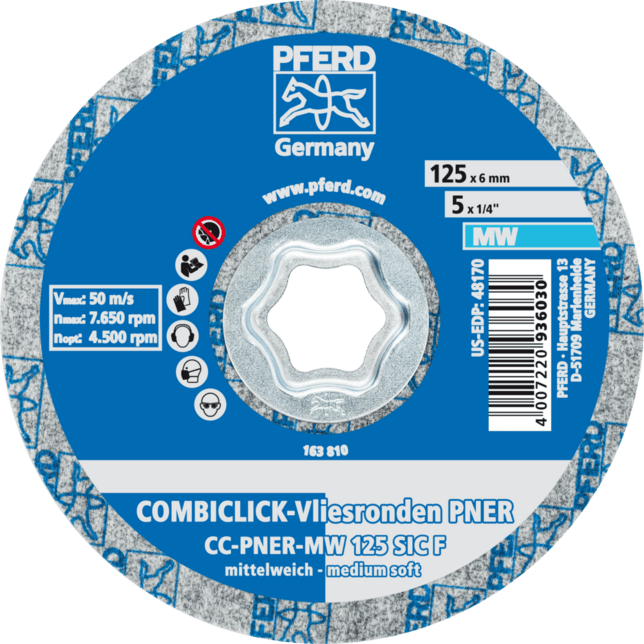 PFERD TOOLS COMBICLICK CC-PNER MW 125 SiC F