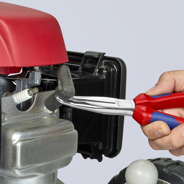 KNIPEX 38 95 200 Kliešte pre mechanikov s multi-komponentnými úchopmi pochrómované 200 mm