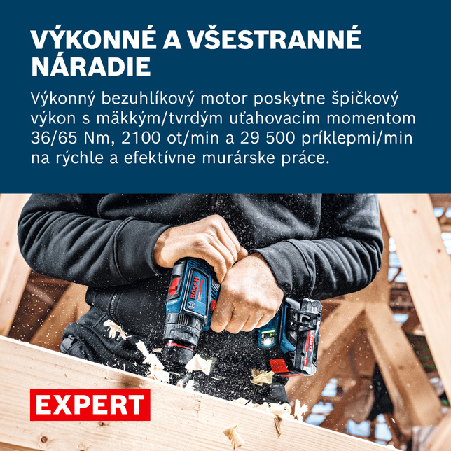 BOSCH EXPERT EXSB18V-90 - Akumulátorový príklepový vŕtací skrutkovač - 06019R3102